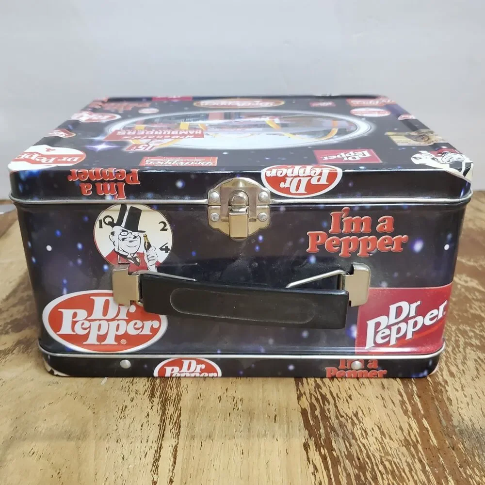 Vintage 2001 Dr Pepper McDonald's Metal Lunchbox Collectible Advertising Tin Box